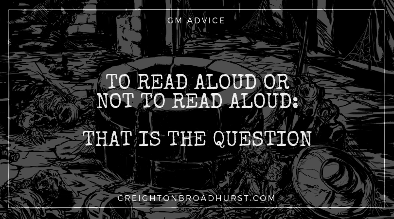 To Read Aloud, or Not to Read Aloud: that is the Question